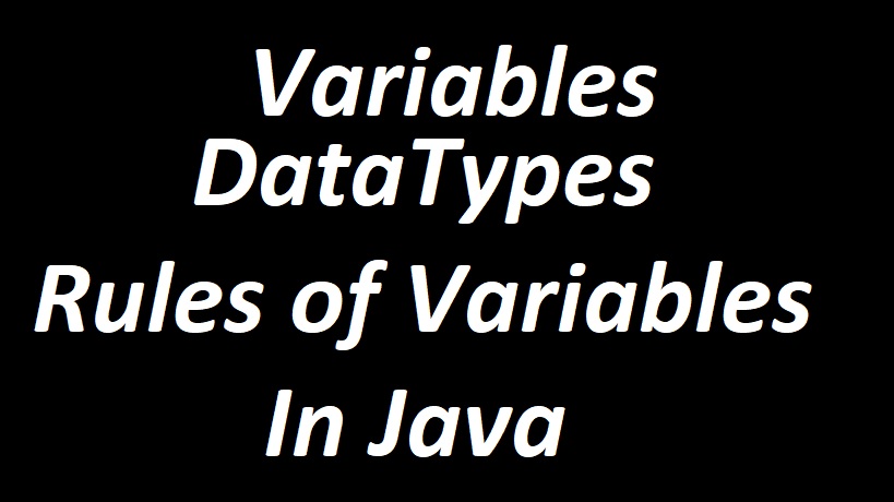 datatypes in java