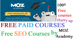 free seo courses by Moz academy - Free Online Courses Hub
